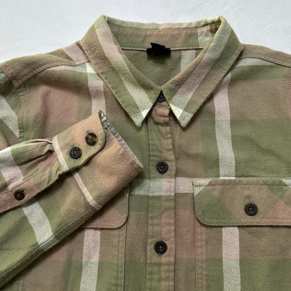 Patagonia 100% Organic Cotton Flannel Plaid Shirt S Gorpcore Granola Heritage
